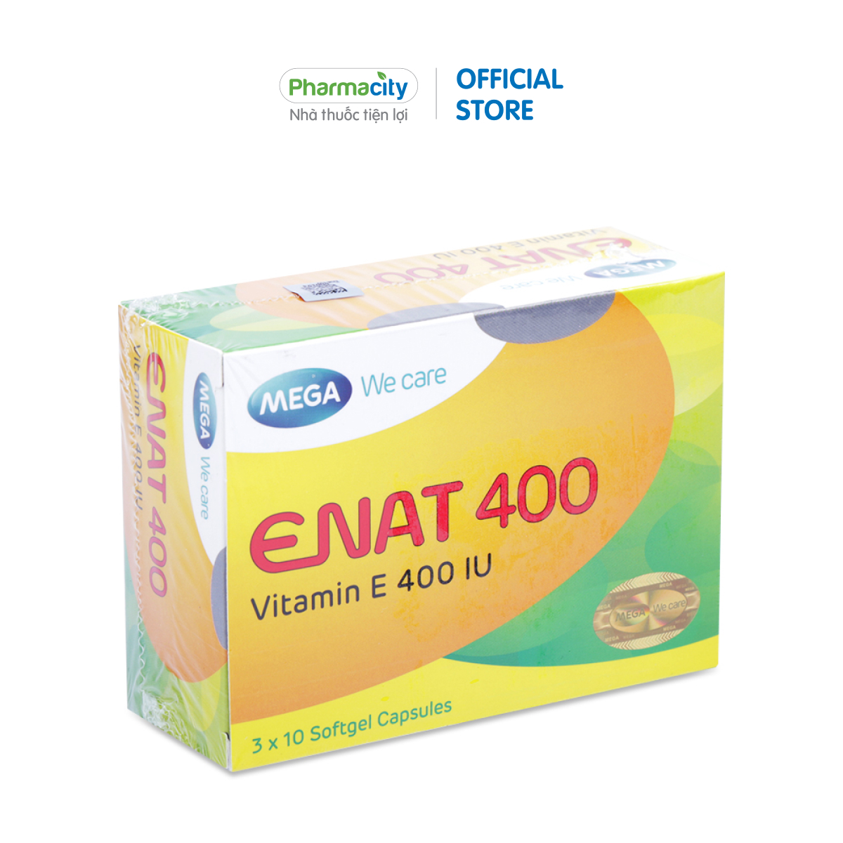 Viên bổ sung vitamin E Enat 400IU (Hộp 3 vỉ x 10 viên)