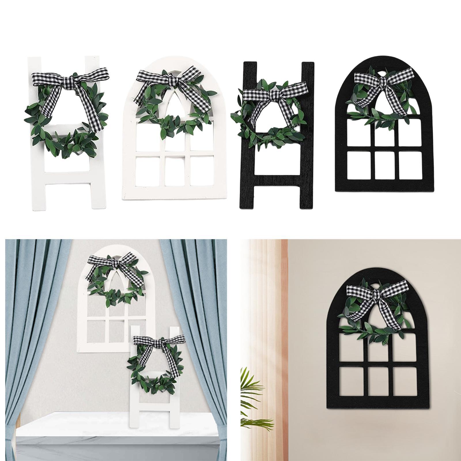 4Pcs Miniatures Ornaments Window Ladder for Indoor Shop Window Housewarming