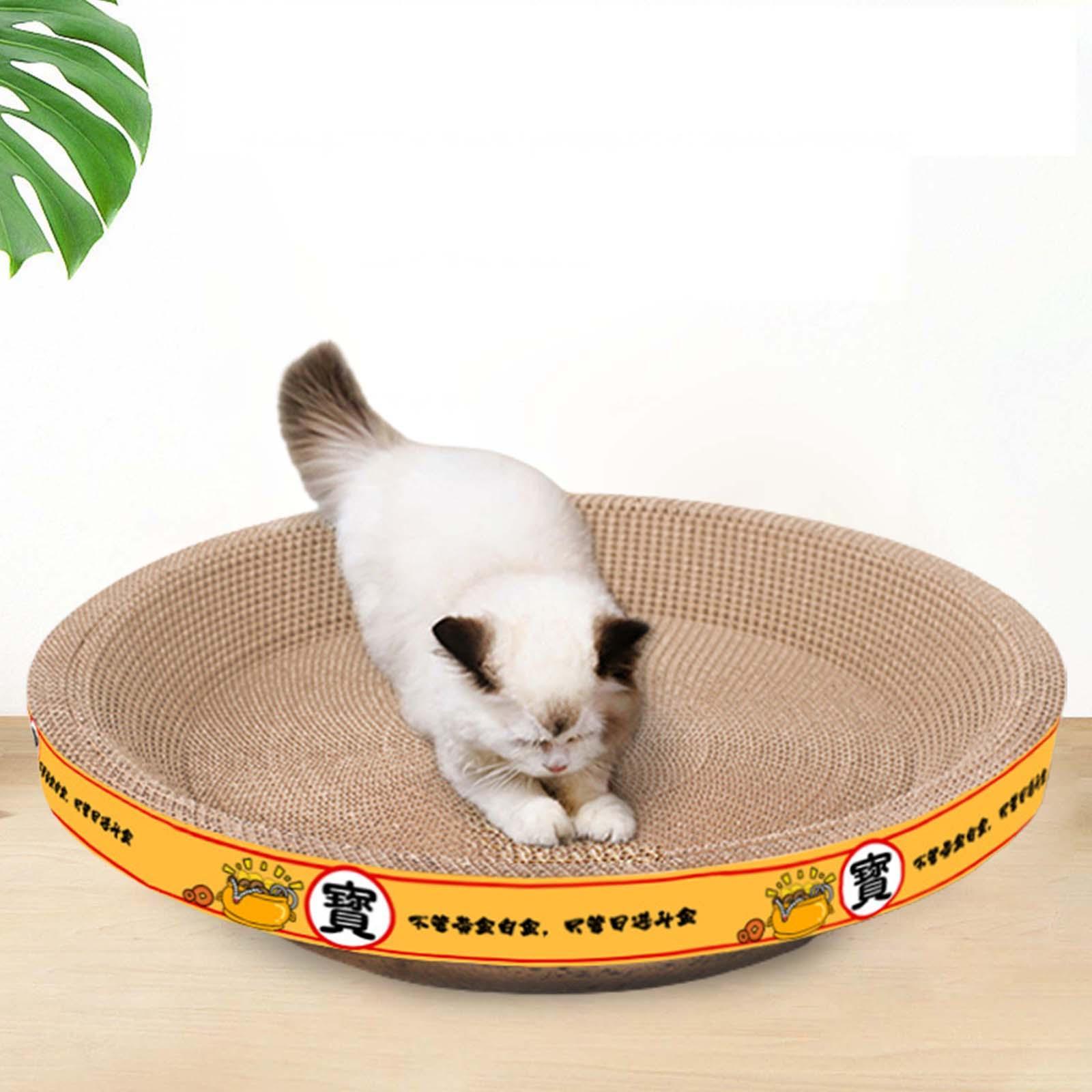 Cat Scratcher Cardboard Cat Scratcher Bowl Corrugated Scratch Pad Lounge Bed