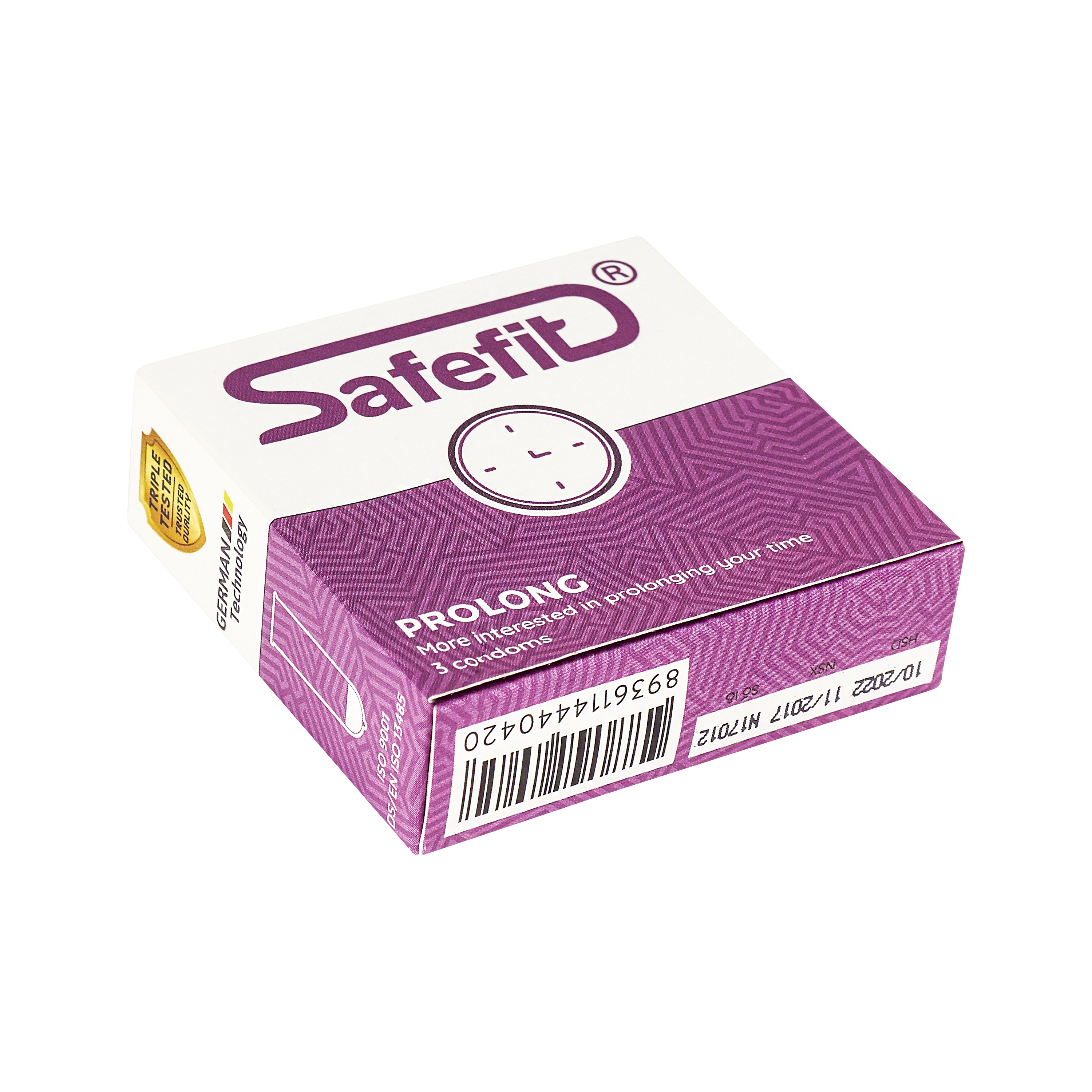 Bao cao su SafeFit ProLong hộp 3 cái