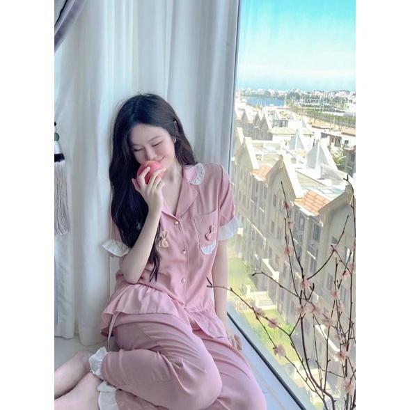 BỘ PIJAMA NƠ XINH