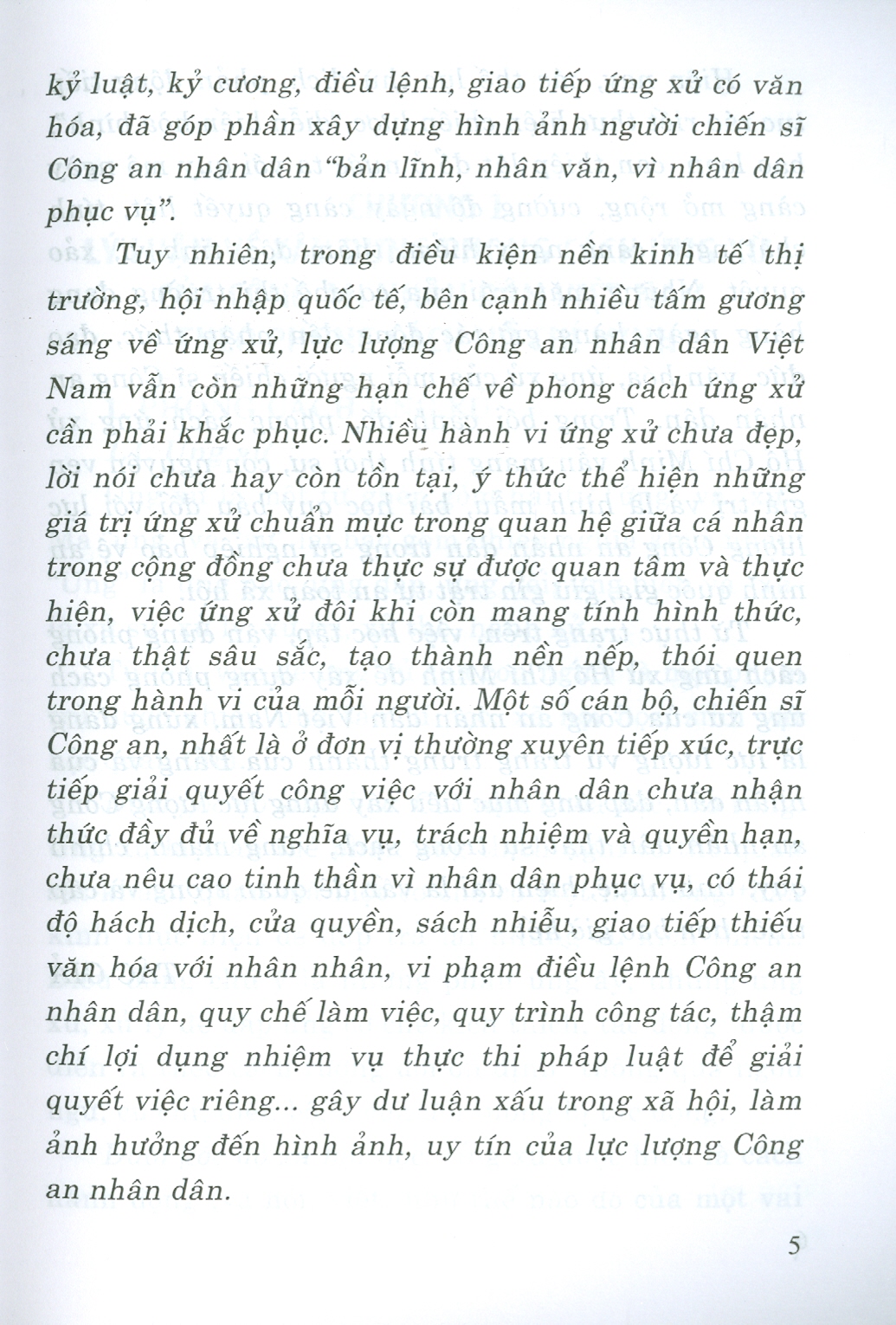 Xây Dựng Phong Cách Ứng Xử Của Công An Nhân Dân Theo Phong Cách Hồ Chí Minh