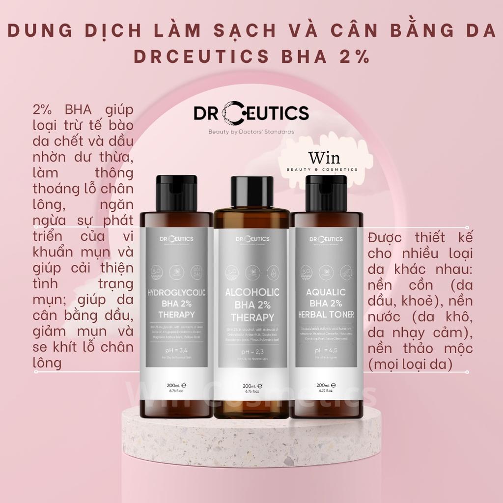 Toner DrCeutics 2% BHA làm sạch và cân bằng da