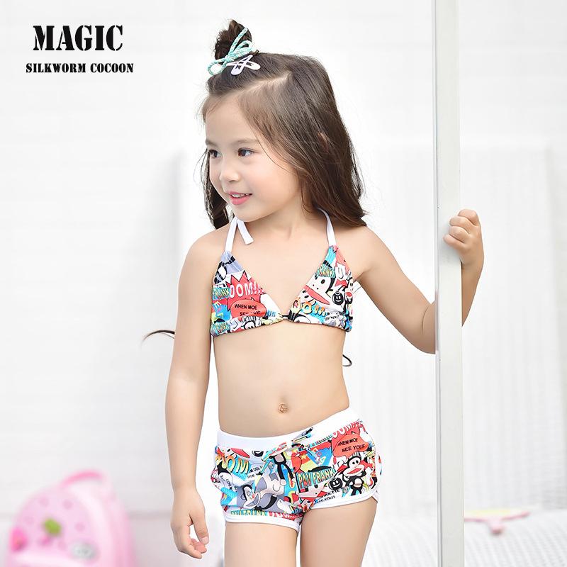 Áo Tắm Bé Gái Trẻ Em In 3 Miếng Riêng Biệt Đồ Bơi Trẻ Em Đi Biển 3 Bộ Đồ Bơi Trẻ Em Đồ Bơi