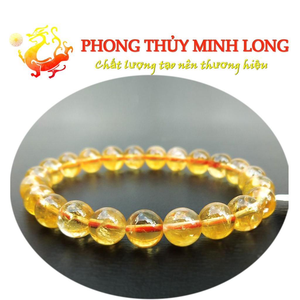 Vòng tay đá. Thach Anh Vàng chất lượng 5A