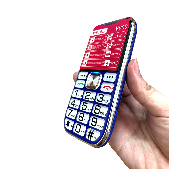 Điện thoại người già Good V900 màn lớn - Có SOS - Phím to - Pin trâu 6800mah - Mới nguyên seal