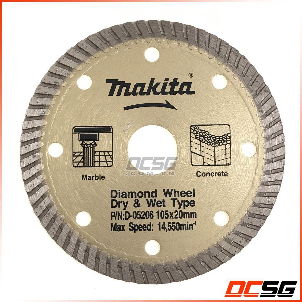 Đĩa cắt kim cương dạng dợn sóng 105x20/16mm Makita D-05206 | DCSG