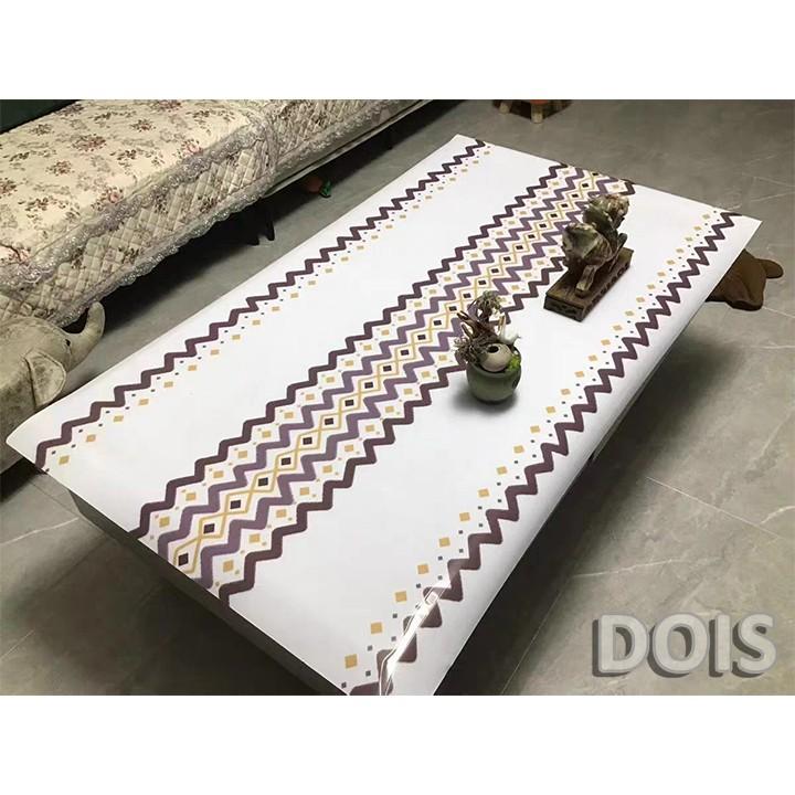 Khăn Trải Bàn Cao Cấp Nhựa PVC Chống Thấm Nước, Chống Bám Bẩn Cho Bàn Ăn, Bàn Phòng Khách