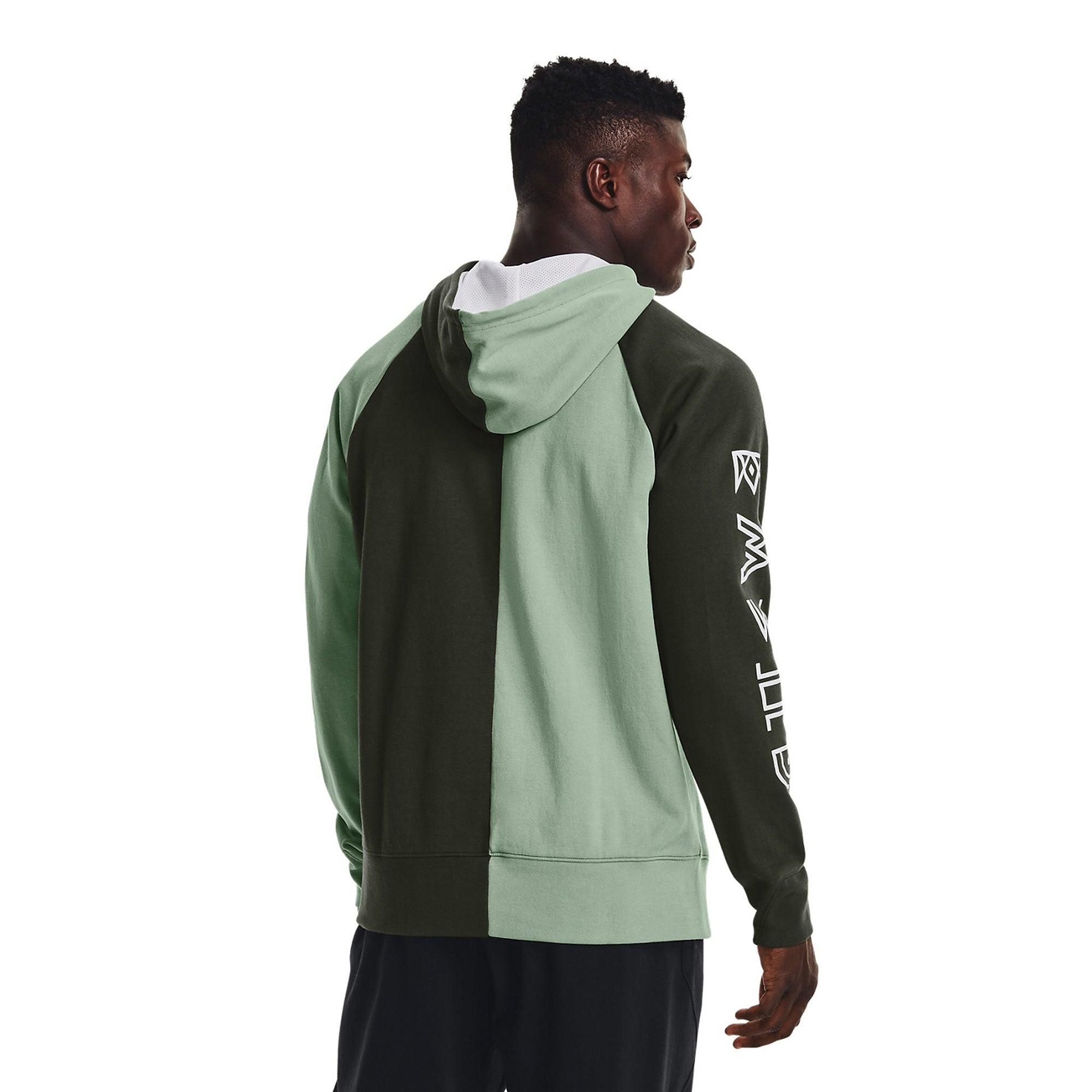 Áo khoác hoodie tay dài bóng rổ nam Under Armour Embiid - 1366531-348