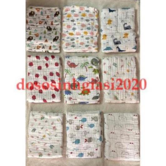 Chăn cho bé-Chăn sợi tre 6 Lớp/ Mền sơ sinh