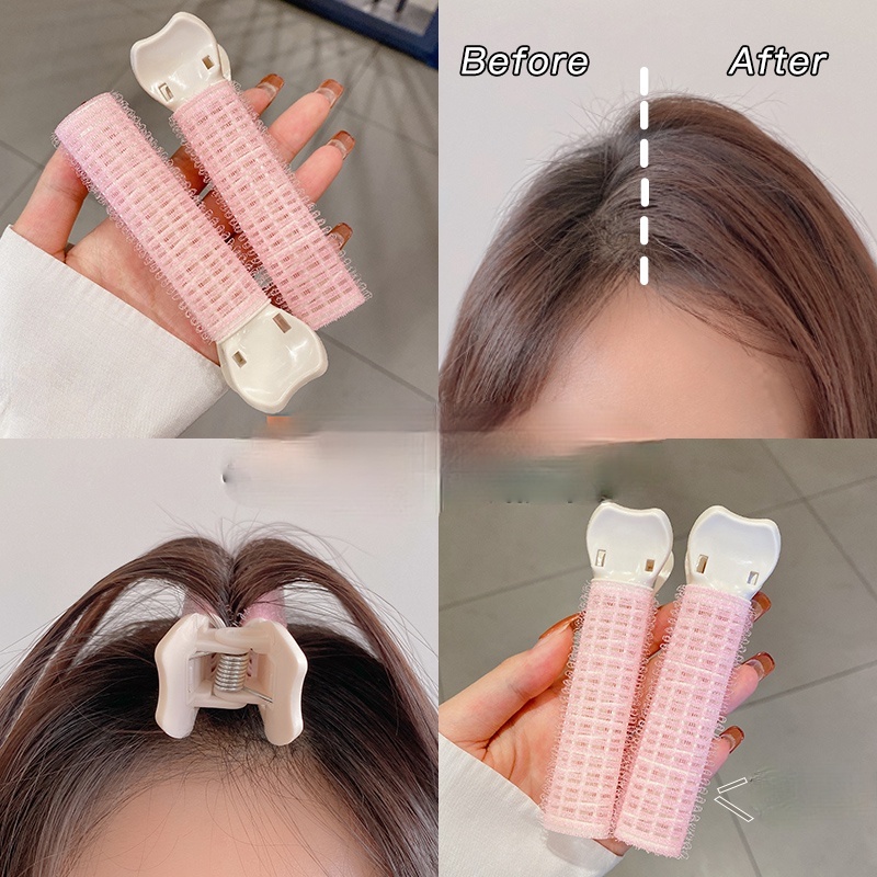 Kẹp phồng chân tóc mái -Lô uốn tự dính mái bay nữ đẹp phong cách Hàn Quốc