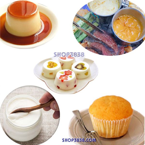 Khuôn Làm Bánh Flan Rau Câu Cupcake Inox 304 Bán Lẻ Nắp Nhựa Kèm Nắp Inox 304