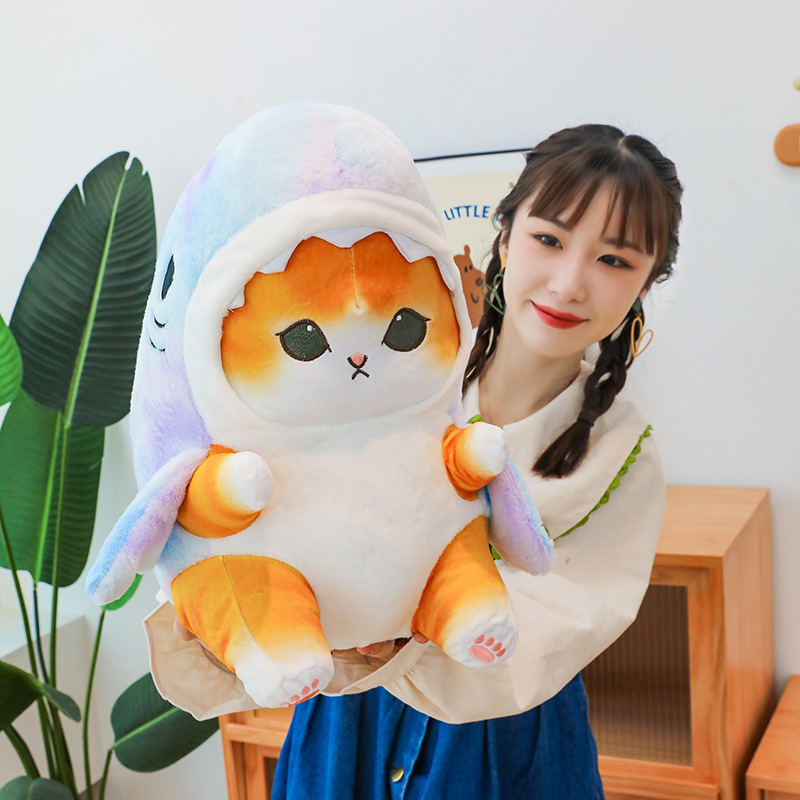 Gấu bông mèo cosplay cá mập, cá mập mèo dễ thương siêu cute cho bé (20cm---&gt;50cm) hàng xịn cao cấp an toàn cho trẻ nhỏ