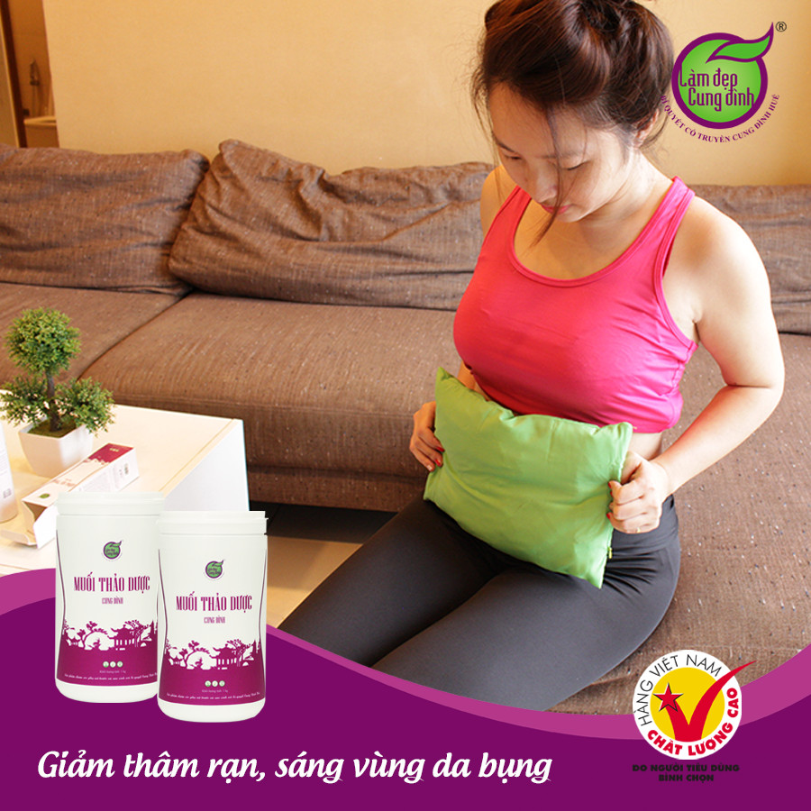 Combo Giảm Eo Sau Sinh: 2 Muối Chườm Bụng + 1 Gừng Hạ Thổ + 1 Gen Nịt Bụng + 1 Túi Đựng Muối