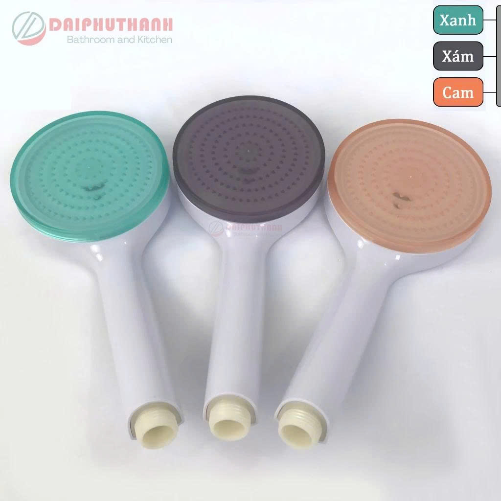 Bộ Tay Sen Tắm Vòi Hoa Sen Nhựa ABS Nhiều Màu ngẫu nhiên - Đủ bộ gồm tay cầm, dây nhựa dẻo, gác sen