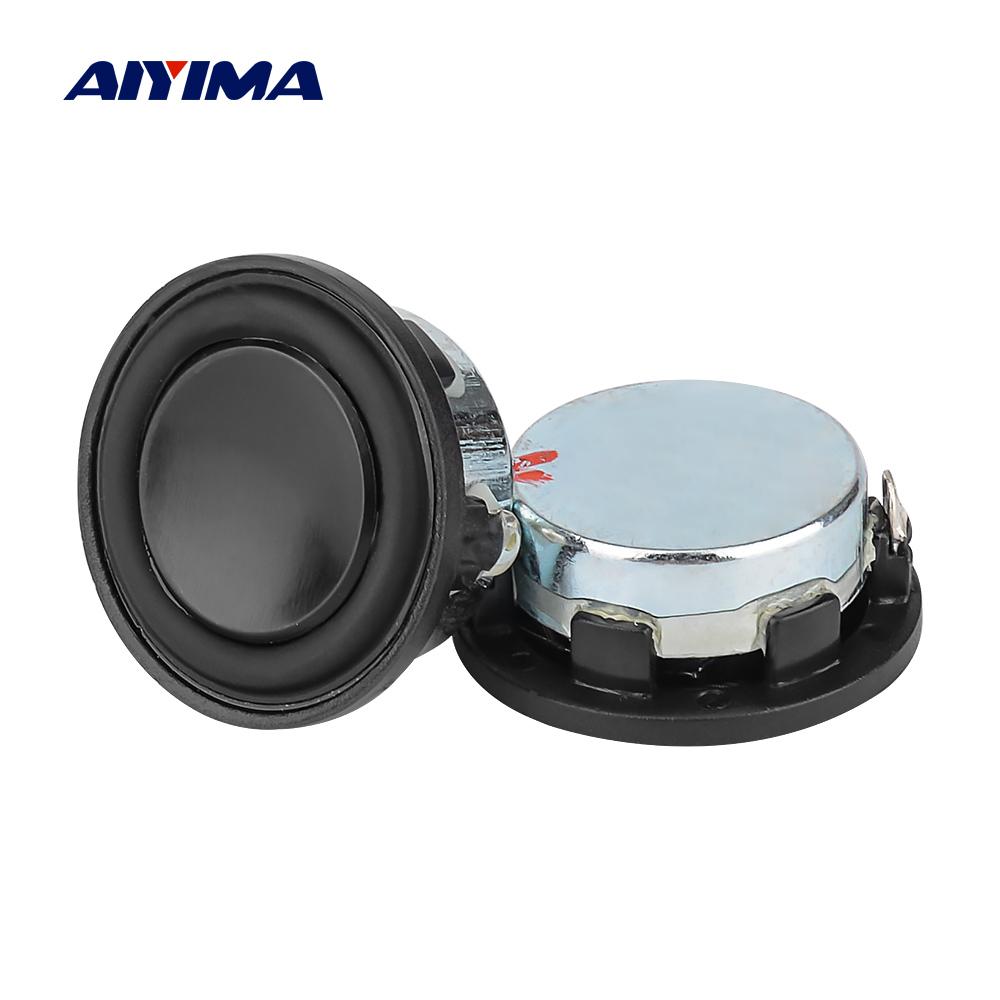 Aiyima 2pcs loa mini 1 inch 4 8 ohm 3W 28mm Full Range Sound Midrange Bass PU Side Loa Bluetooth Ultra-SUS Color: 28mm 8 ohm speaker