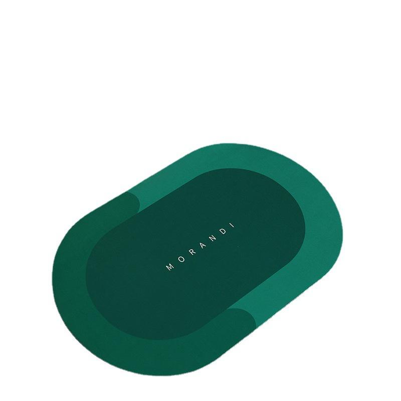 Thảm lau chân silicon , thảm lót sàn nhà hình bầu dục