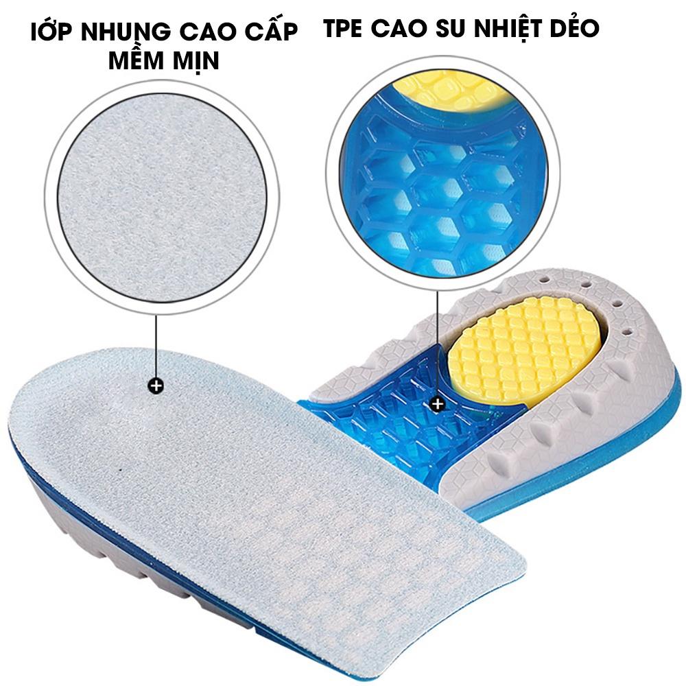 Lót giày tăng chiều cao có đệm khí cả bàn &amp; nửa bàn cao cấp L110AB