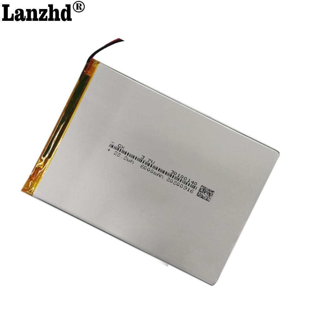 1-10 chiếc 3.7v Li Polymer pin lithium 30100140 6000mAh Cho Teclast M40 love landing PDA máy tính bảng thông minh 3.7v polymer Điện Áp Danh Định: 3.7V