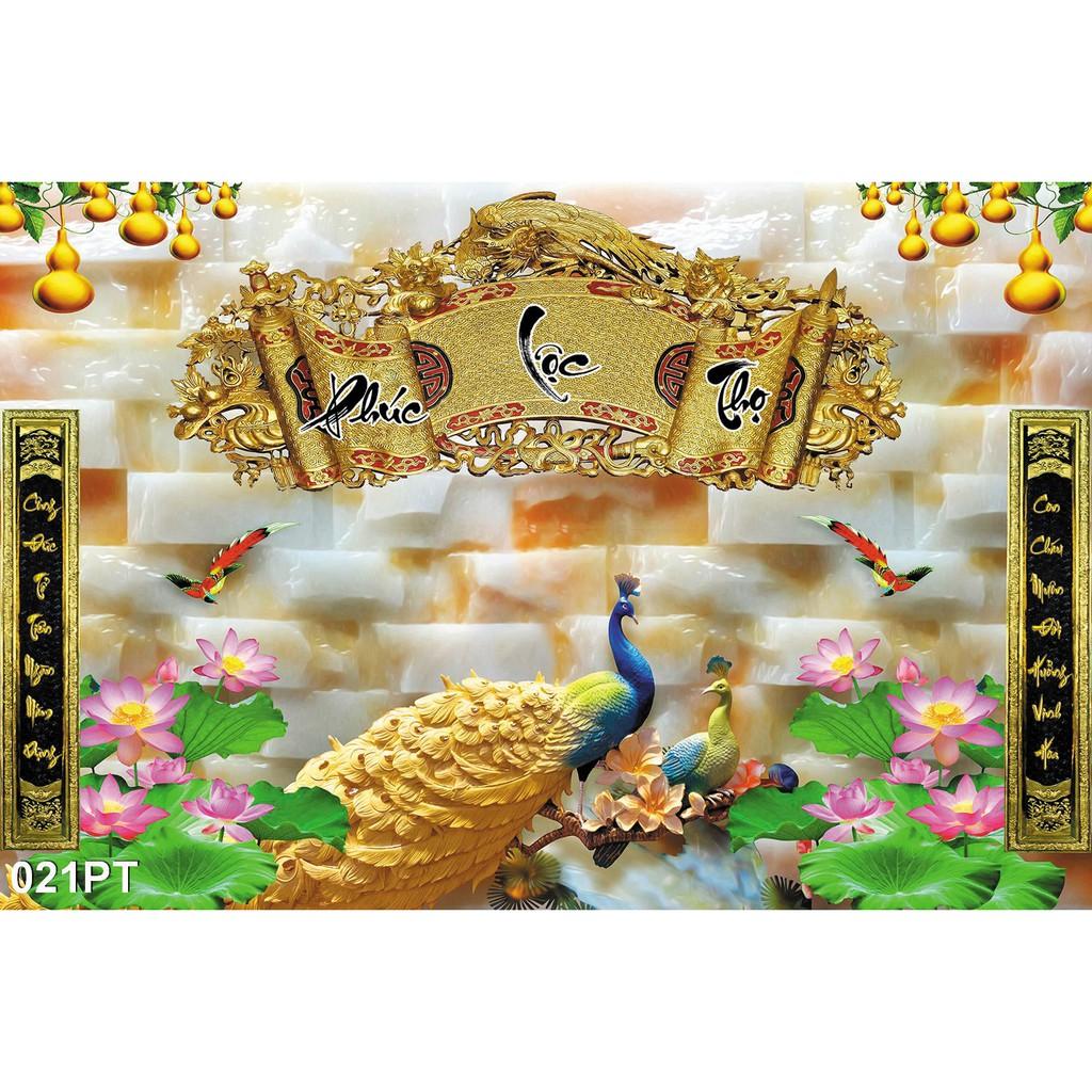 TRANH DÁN TƯỜNG 3D PHÒNG THỜ GIA TIÊN KÍCH THƯỚC LỚN - TRANH DÁN BÀN THỜ - TRANH PHÒNG THỜ ĐẸP KHỔ LỚN
