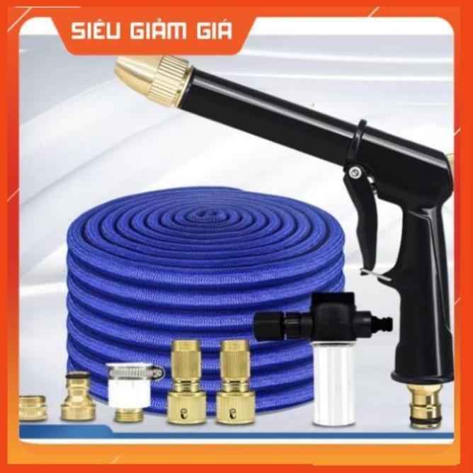 Bộ dây và vòi xịt tăng áp lực nước rửa xe tưới cây loại 7.5m  206733