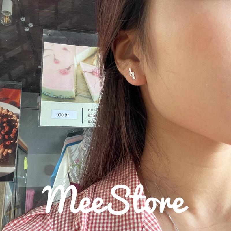 Khuyên tai bông tai hình khoá sol Mee Store mee.store.dl