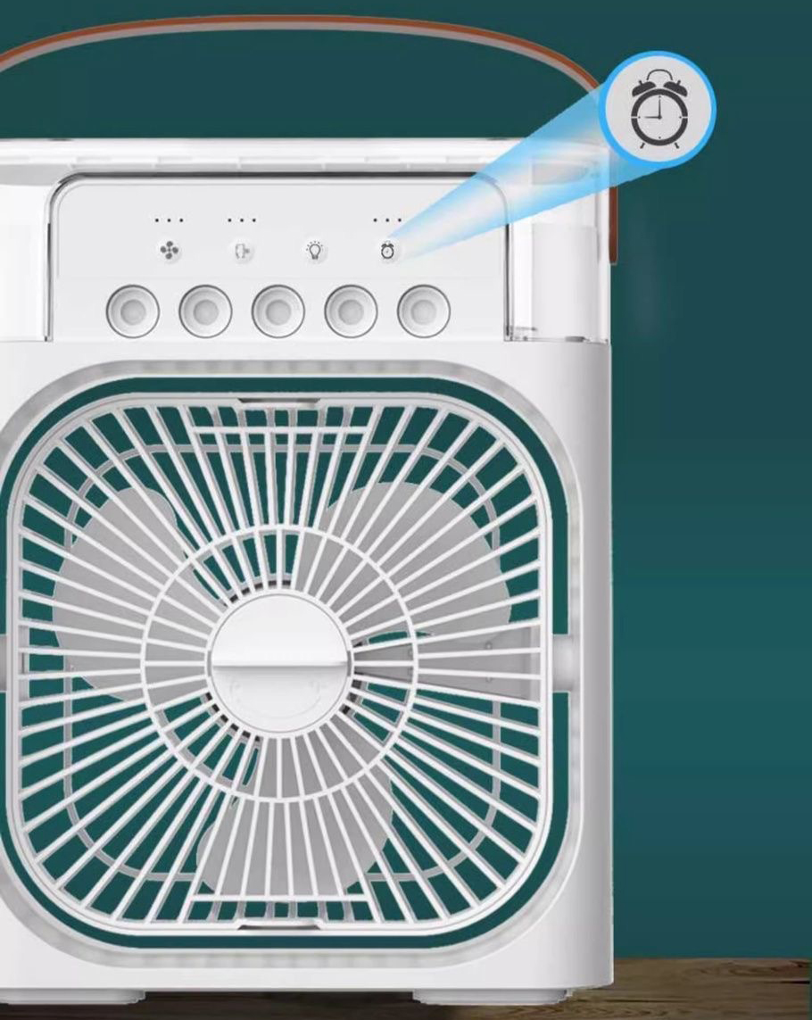 Quạt Hơi Nước Để Bàn Mini Có Đèn LeD 3 Tốc Độ Gió