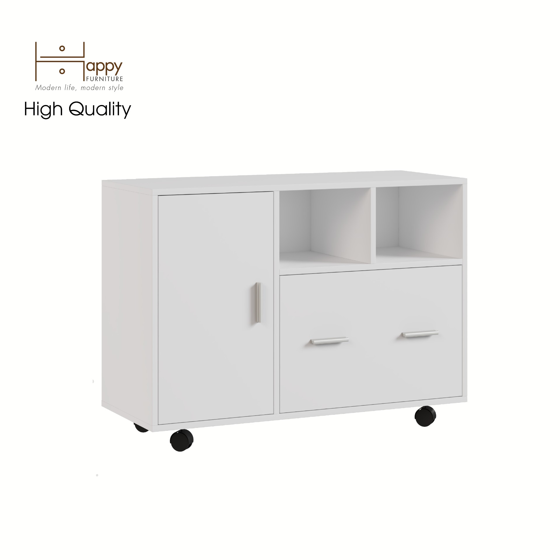 [Happy Home Furniture] COMFEE, Tủ đựng hồ sơ 2 cửa mở ,  100cm x 40cm x 66cm ( DxRxC), THK_019