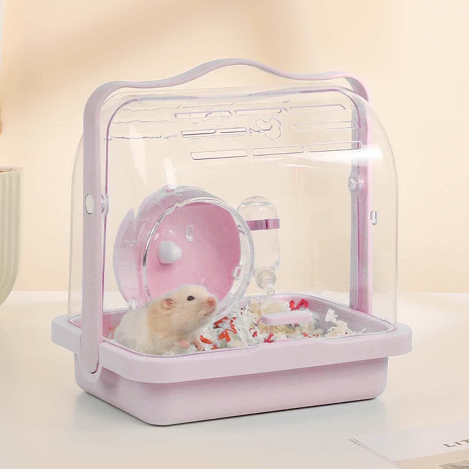 Hamster Carrier Cage Hamster Cage Travel Carrier Pet Cage for Hedgehog