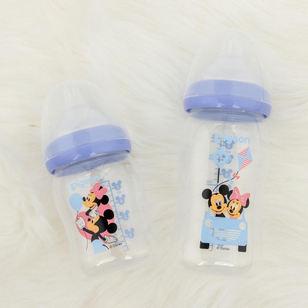 Bình Sữa Pigeon Softouch PP Plus Disney Baby - Màu Tím