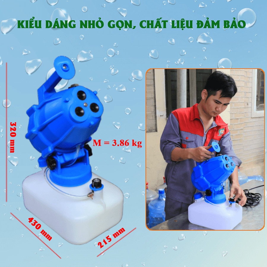 Máy phun sương khử trùng 1200W (3 đầu)