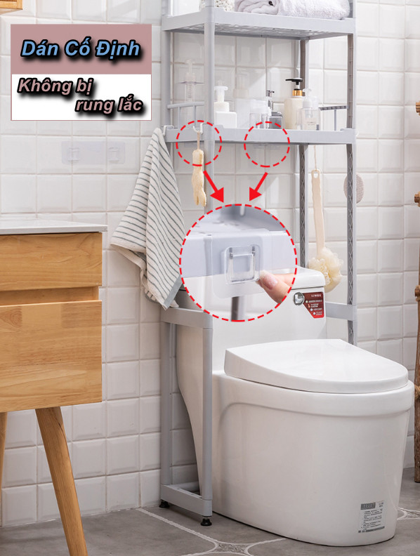 Kệ 3 Tầng Phong Cách Bắc Âu Toilet Seat 3F - Home and Garden