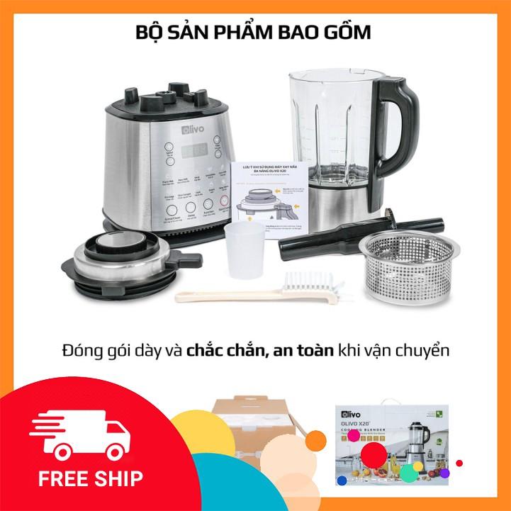 Máy Làm Sữa Hạt Đa Năng - Sữa Đậu Nành - Xay Sinh Tố OLIVO X20 - 14 Chức Năng - Hàng chính hãng