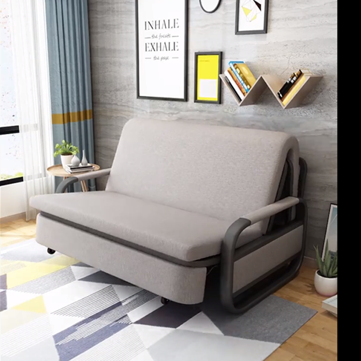 Giường Hộp Nệm Bọt Biển Kiêm Ghế Sofa Giường 1m90 x 1m3 Giường Sofa Gấp Gọn Giường Đa Năng