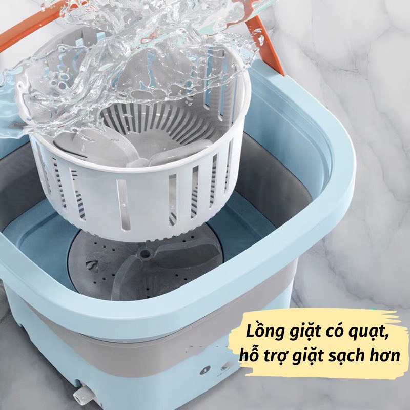 Máy Giặt Mini đồ lót Tự Động Máy Giặt Gấp Gọn Khử Khuẩn Bằng Ánh Sáng Xanh thông minh Thích hợp cho gia đình và du lịch