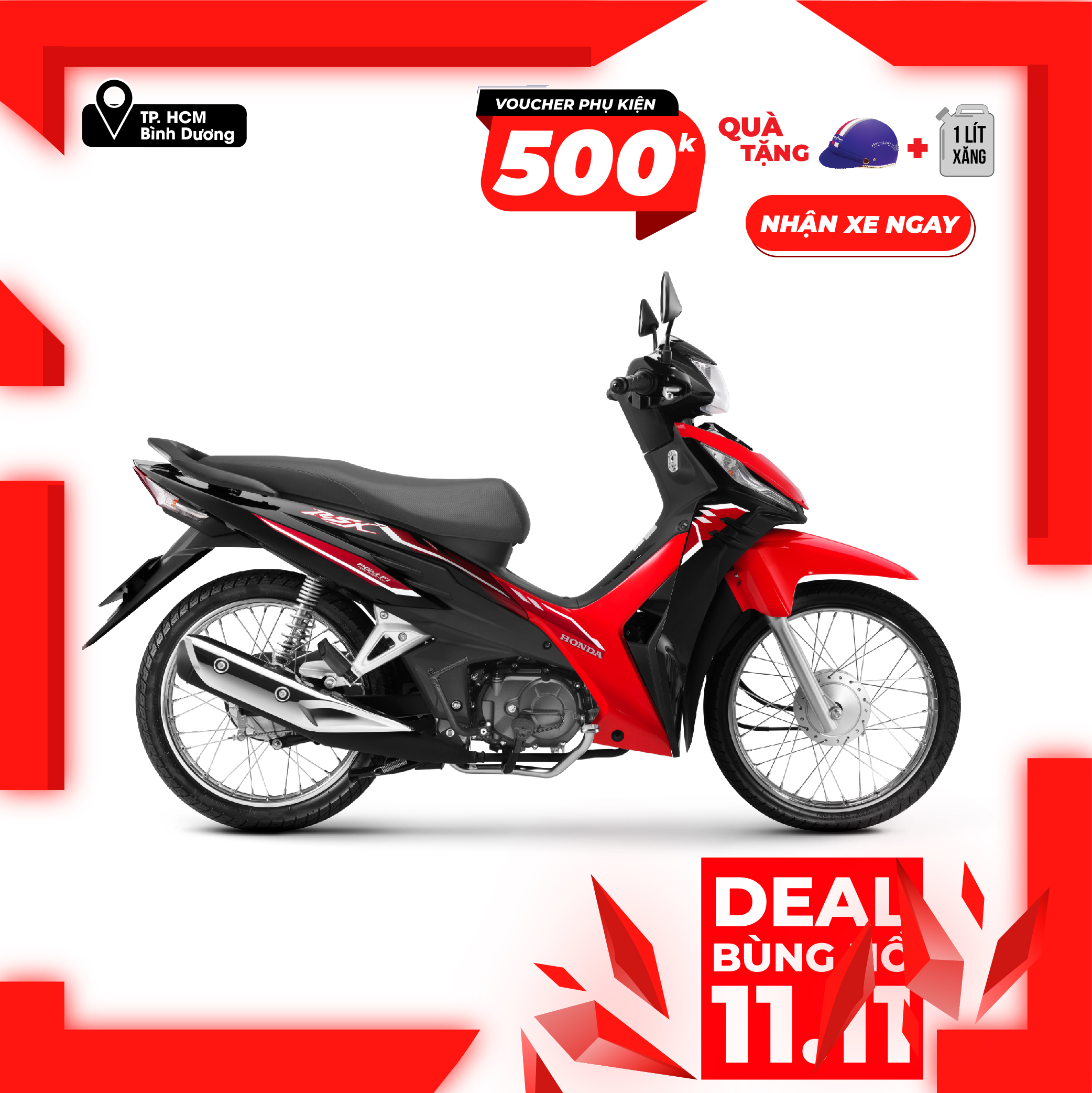 Xe máy Honda Wave RSX 2023 - Vành Nan Hoa Phanh Đùm