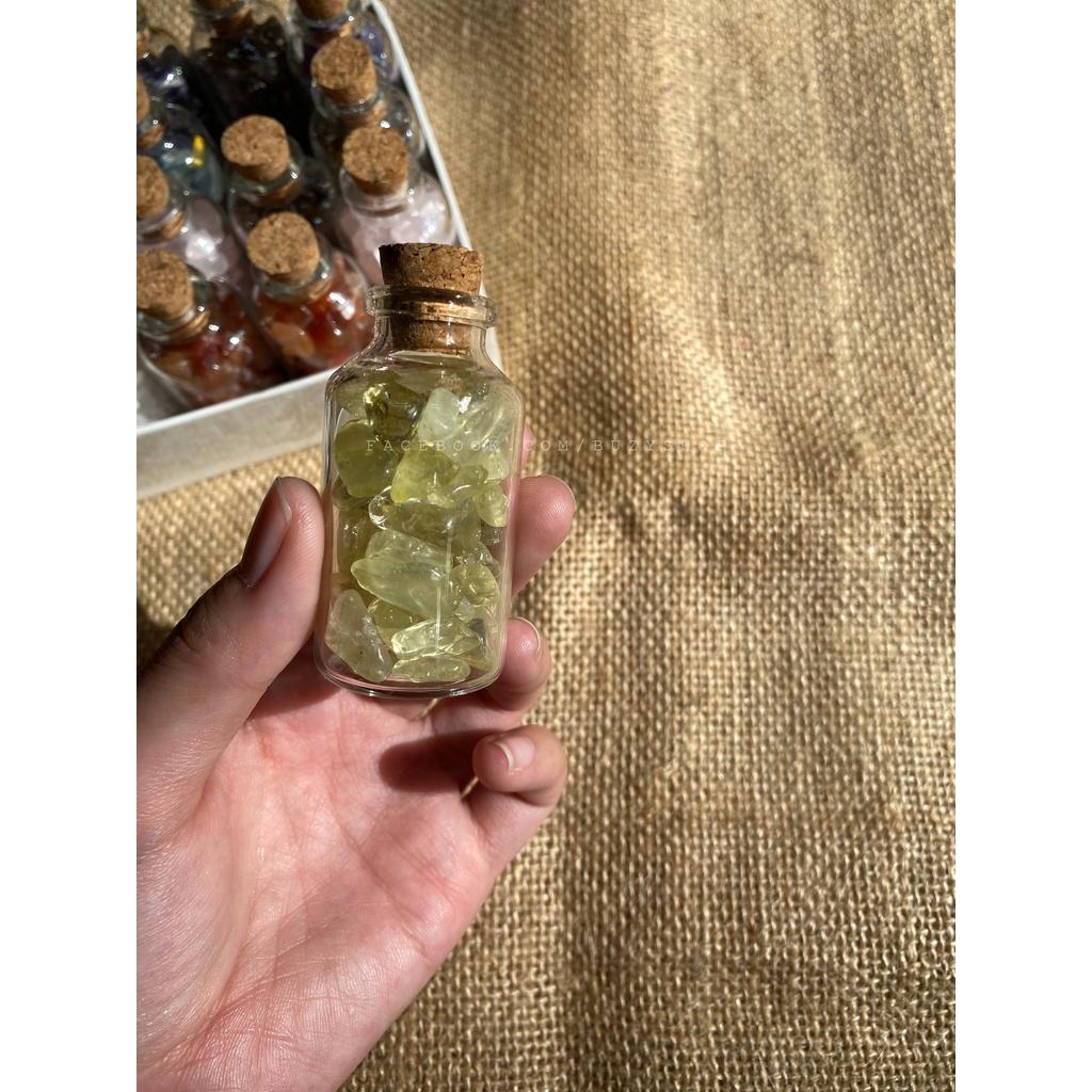 Chai đá tự nhiên làm quà tặng trang trí - KÈM HỘP ĐỰNG