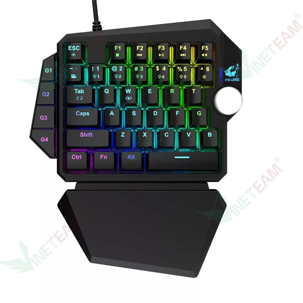 Bàn Phím Cơ VINETTEAM ZIYOULANG K5 39 Phím Hỗ Trợ MACRO Blue Switch RGB Chơi Game Pubg Mobile, Rules Of Survival, Free Fire Trên Điện Thoại, Máy Tính Bảng, Laptop Và PC - Hàng Chính Hãng