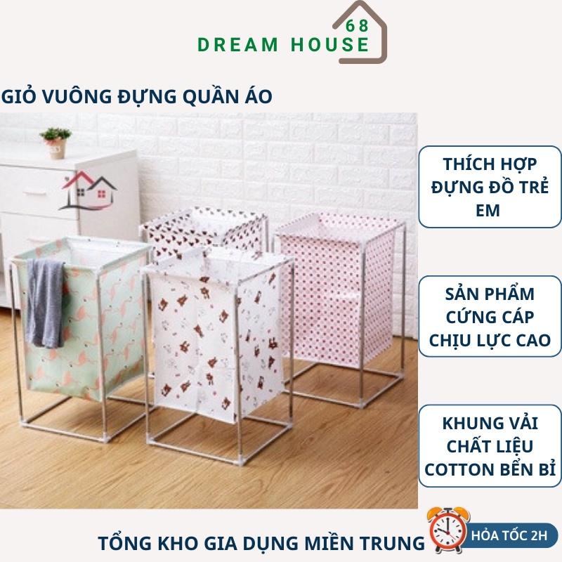 Giỏ Vuông Đựng Quần Áo Đa Năng