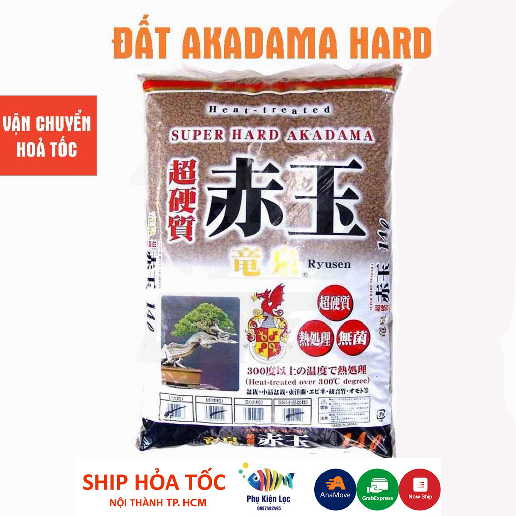 2kg đất nung akadama chiết lẻ từ bao nguyên 14 lít