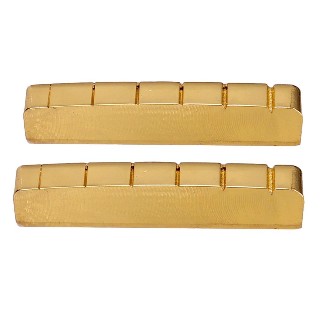 Sunnimix Bền 6 Dây Đàn Guitar Xẻ Rãnh Hạt Cho Les Paul Đàn Guitar Điện Phần Vàng