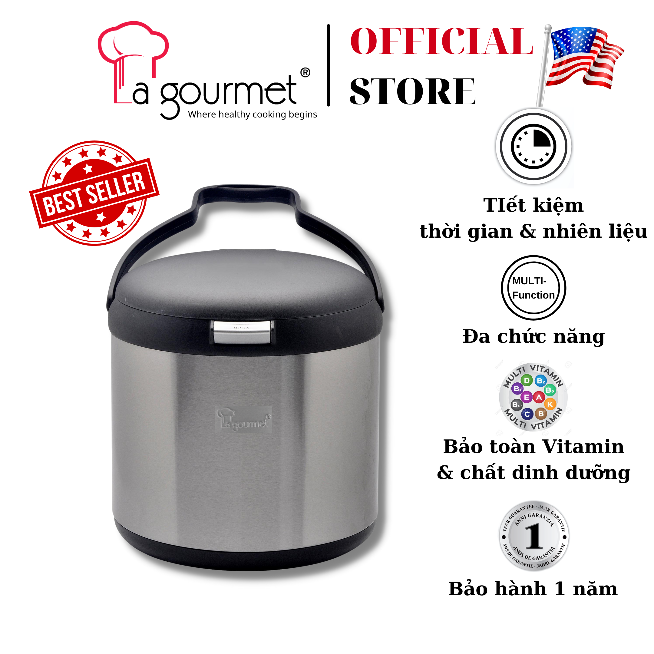 Nồi Ủ La Gourmet (4.5L)- 326065