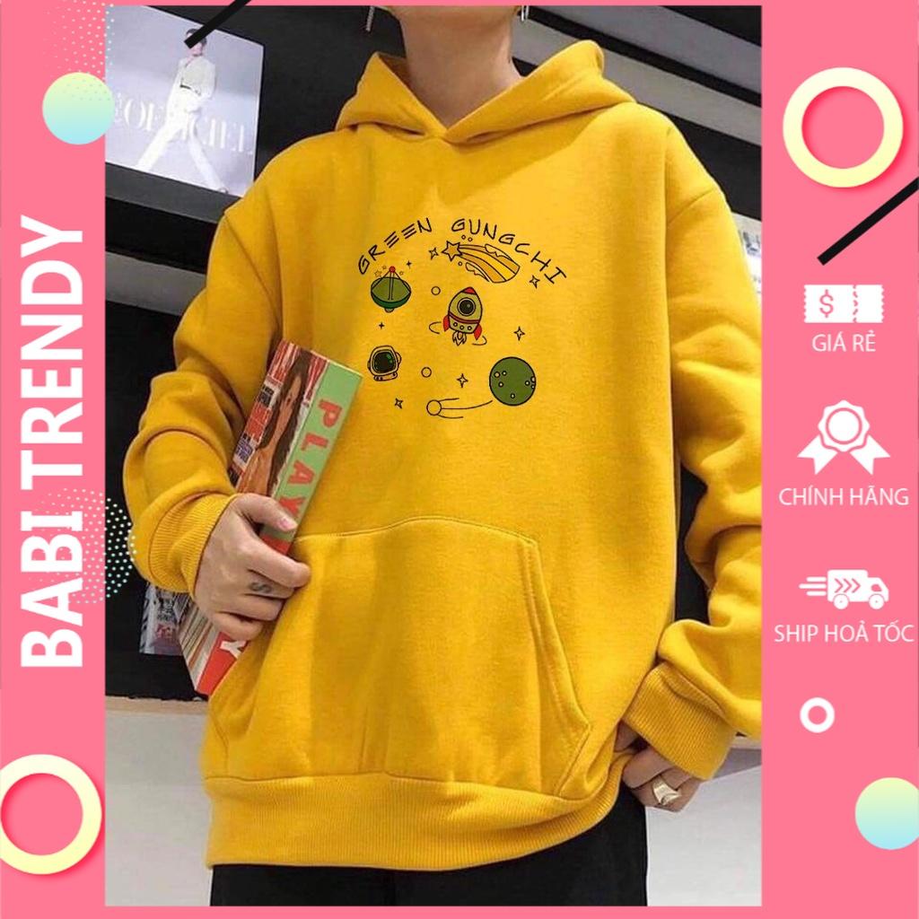 Áo hoodie nam nữ áo khoác vũ trụ unisex nỉ phong cách ovesize siêu đẹp Form Rộng – ST15 - babitrendy