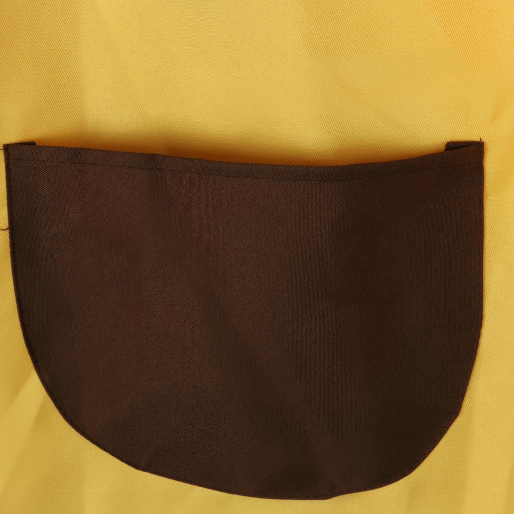 Childrens Waterproof Long Sleeve Apron Smock  Painting Blue - S