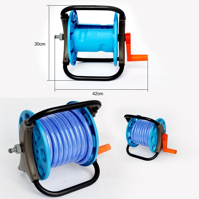 Rulo Khung lô cuốn ống nước, Bộ cuộn ống tưới - Bộ khung lô cuốn dây tưới AK 801, Cuốn từ 10 mét đến 20 mét ống phi 16 đến phi 20.