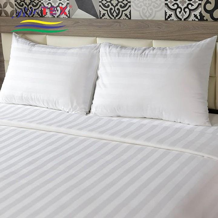 Vỏ Gối Cotton Khách Sạn Trắng Sọc Đủ Kích Thước