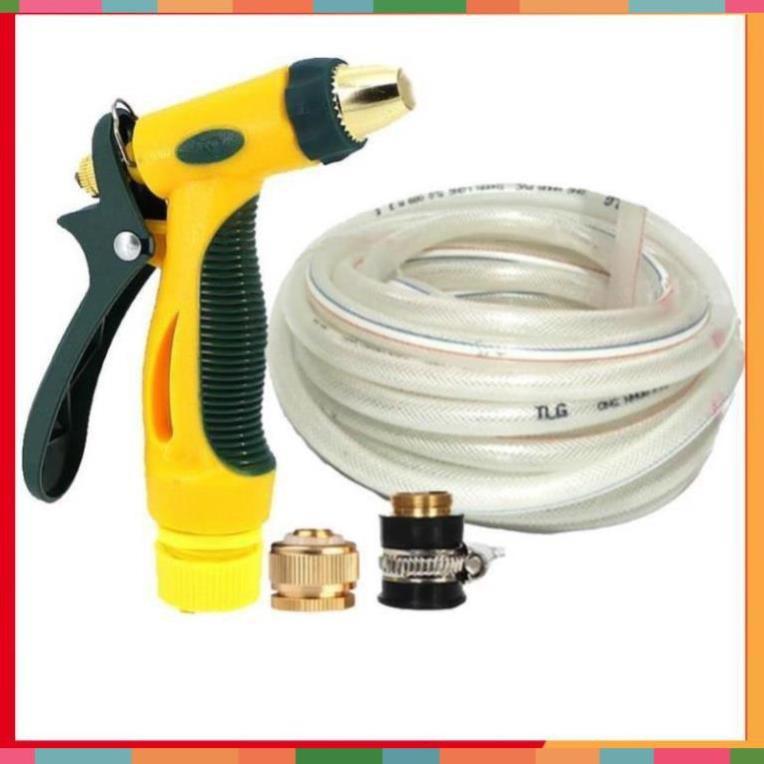 Bộ dây vòi xịt nước rửa xe, tưới cây tăng áp 3 lần,loại 3-5M  206317