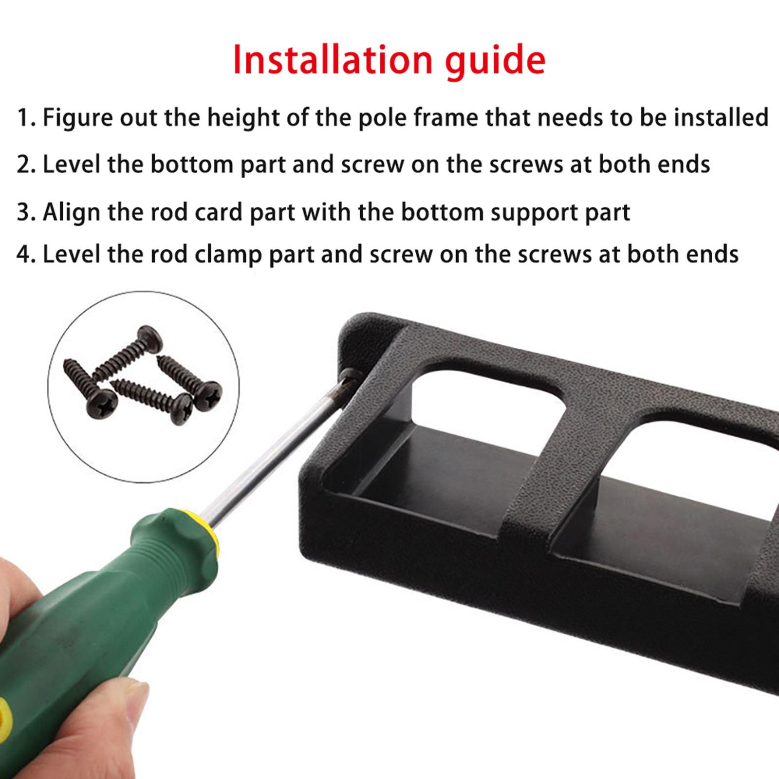 Vertical Fishing Pole Holder Fishing Rod Rack Tackle Wall Mount Storage
