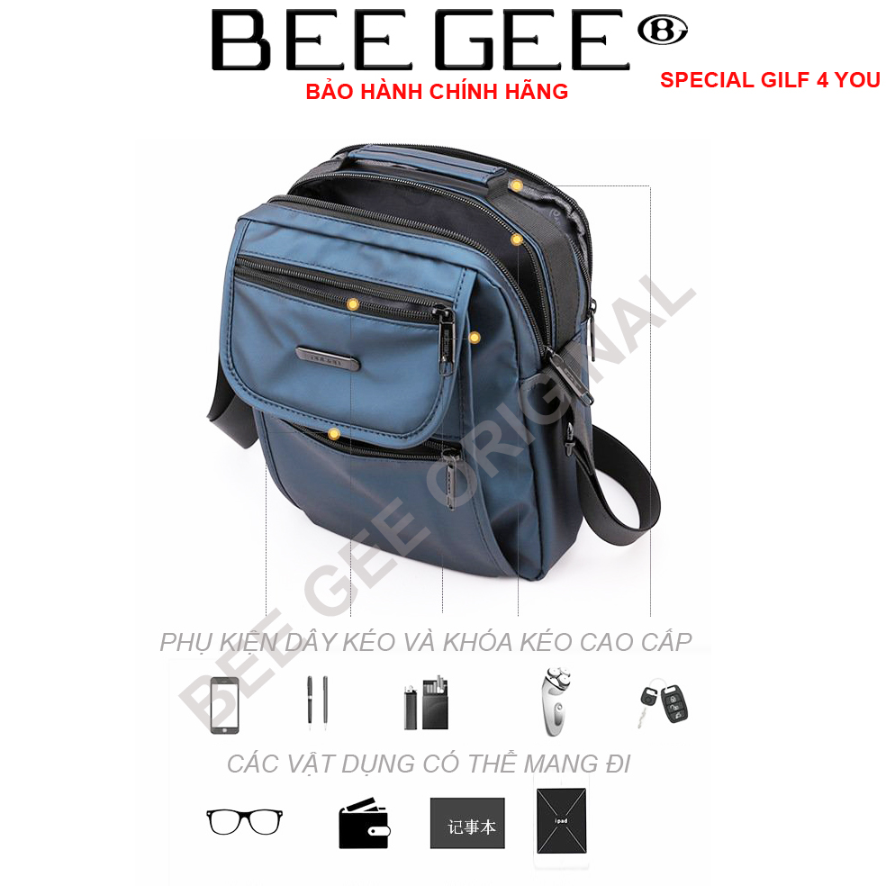 Túi đeo chéo nam cao cấp phong cách HÀN QUỐC BEE GEE DCN9017 (Tặng quà tặng ngẫu nhiên trong BEEGEE GILF COLLECTION