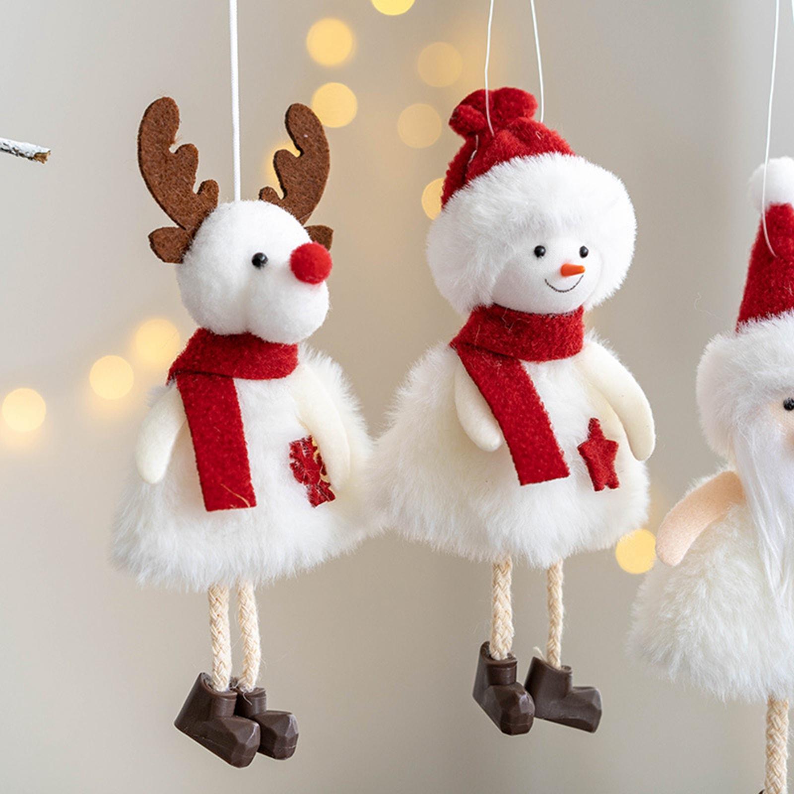 Christmas Tree Hanging Doll Plush Doll Ornaments Decorations Pendant for Party Decor